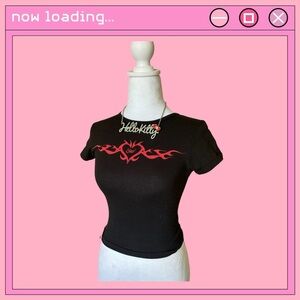 I AM GIA black baby tee